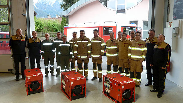 Übergabe Notstromaggregat