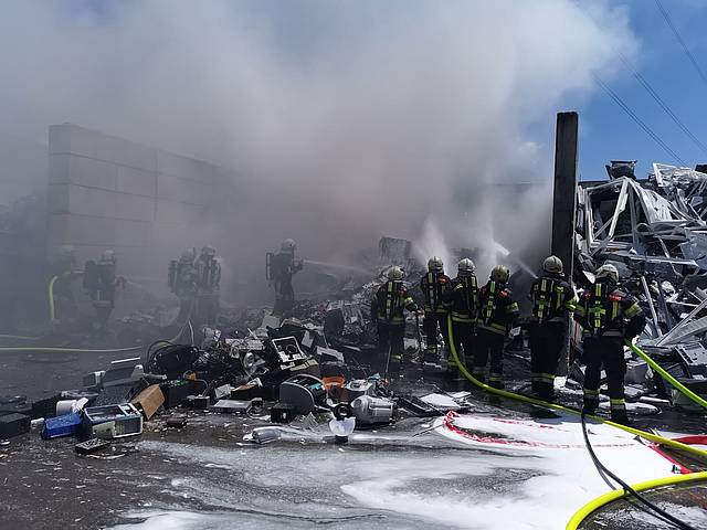 Brand Elektroschrott