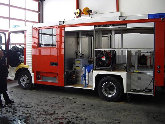 Rohabnahme des neuen Löschfahrzeuges