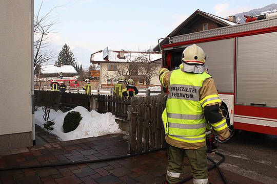 Brand in einem Einfamlienhaus