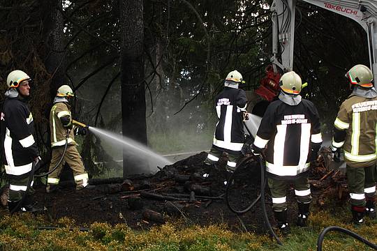 Blitzschlag auf der Faschingalm